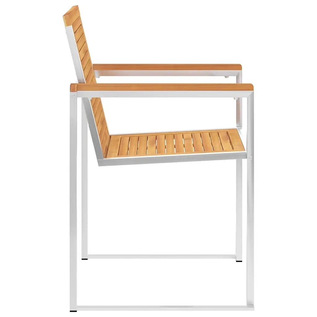 Sedie da Giardino con Cuscini 6 pz in Legno Massello di Teak 3078581
