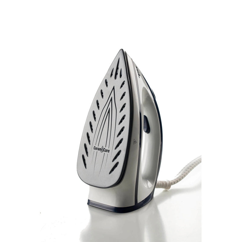 Ferro da Stiro a Vapore con Piastra Ceramica - Vapore Continuo 120 gr/min - 2400 Watt - Blu