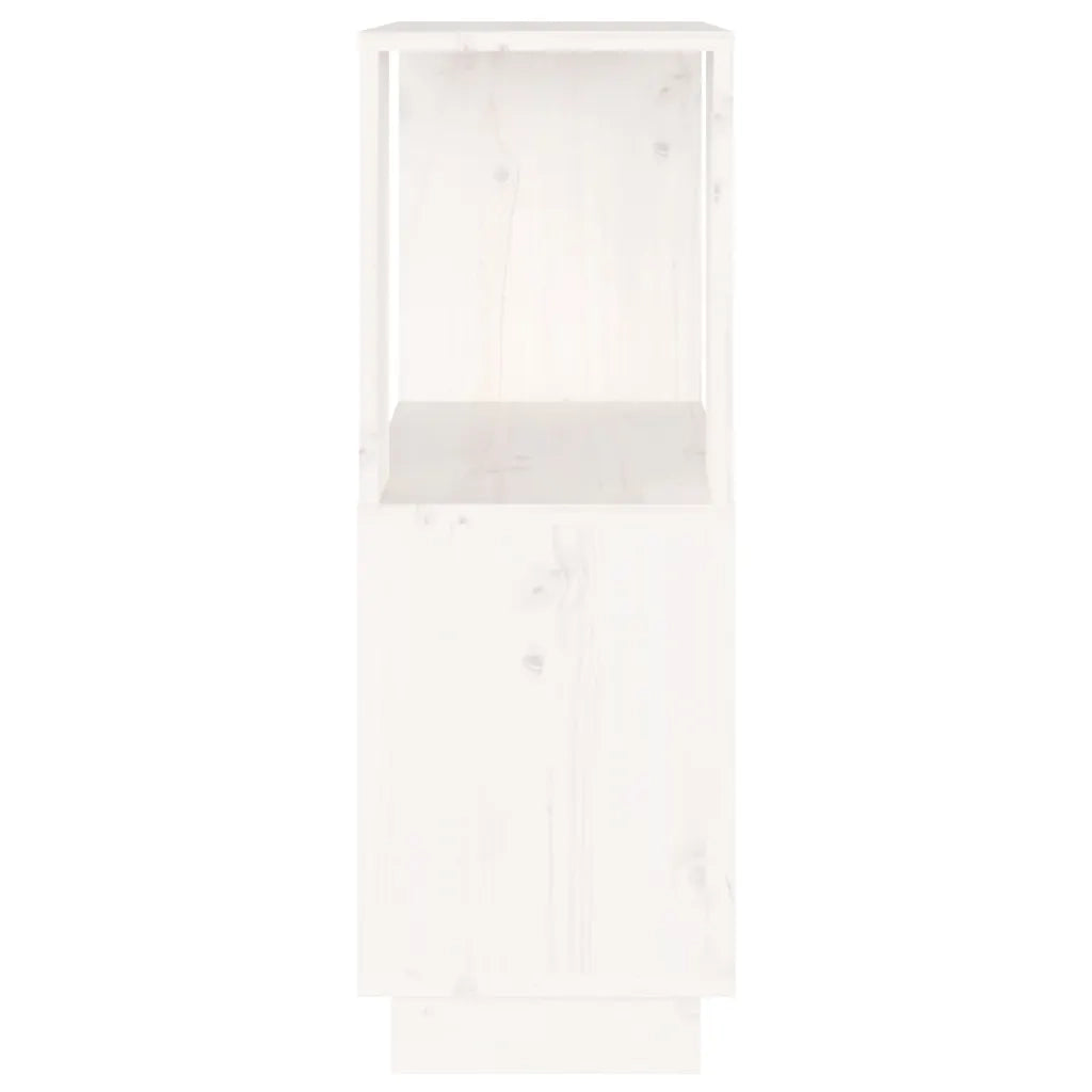 Libreria/Divisorio Bianco 51x25x70 cm in Legno Massello di Pino cod mxl 16044