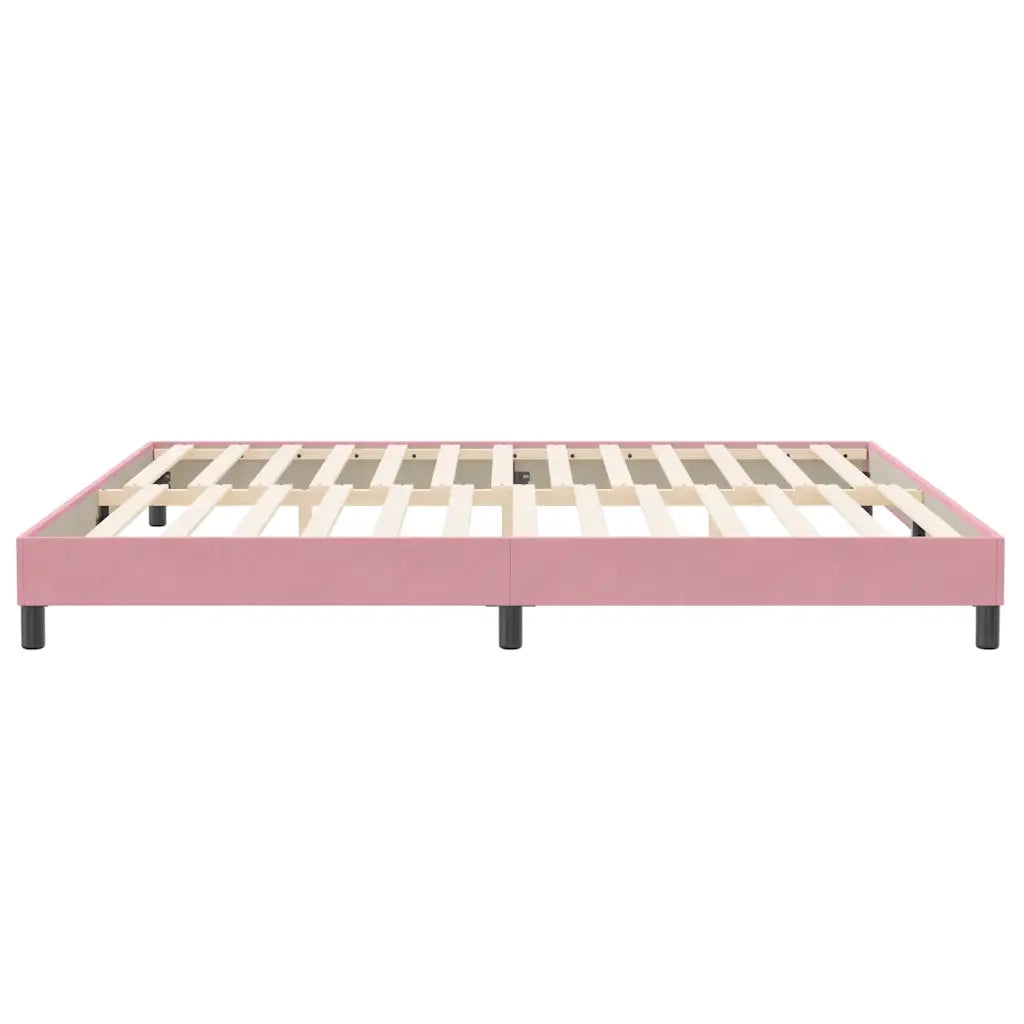 vidaXL Letto a Molle senza Materasso Rosa 200x220 cm in Velluto