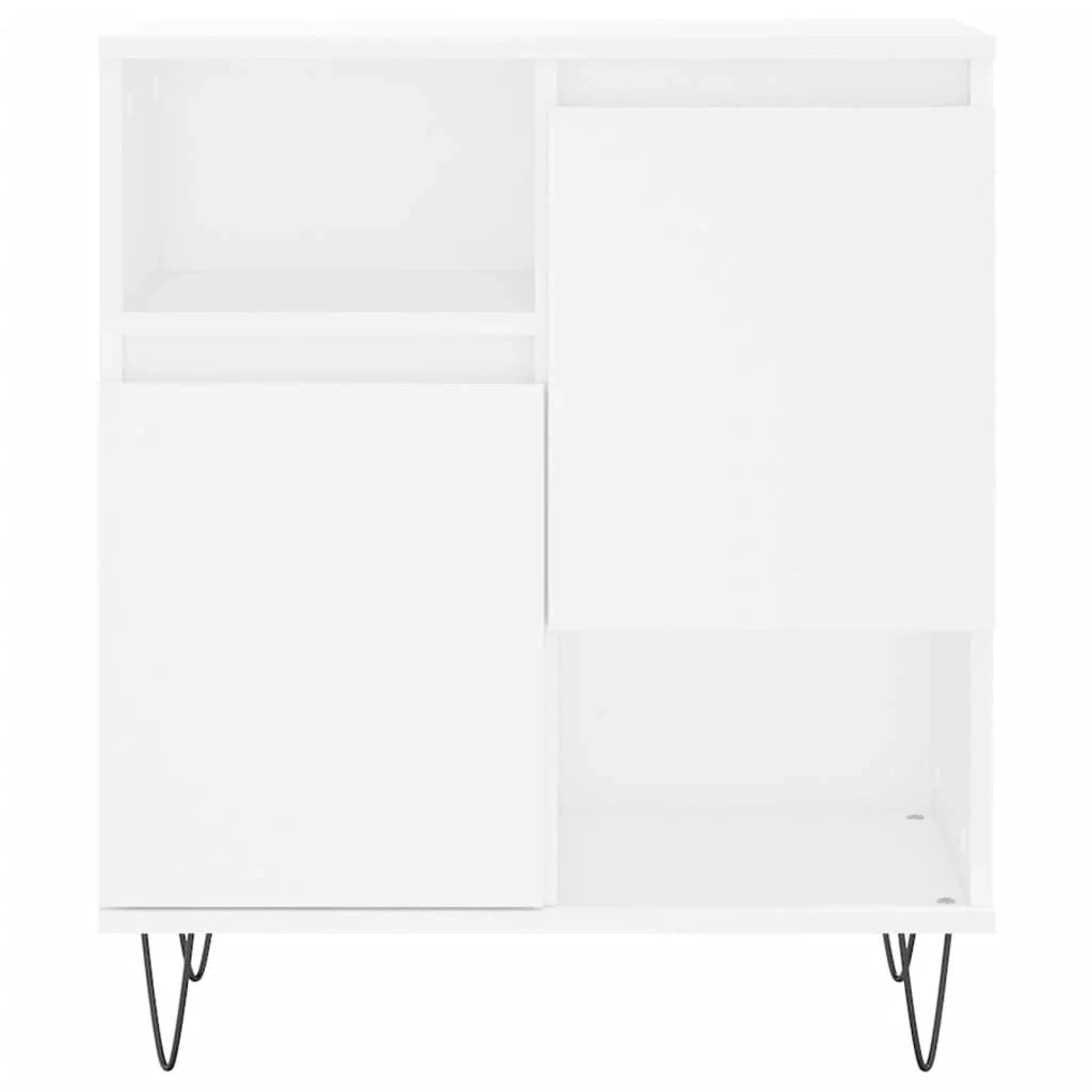 Buffet credenza cassettiera armadio mobile contenitore organizer per cucina soggiorno salotti set da 2 legno ingegnerizzato bianco 02_0036696