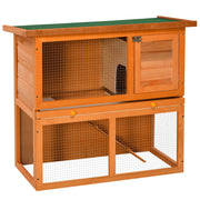 Casetta per Conigli ¨C Zephmum ¨C Legno Naturale 90x45x80 cm