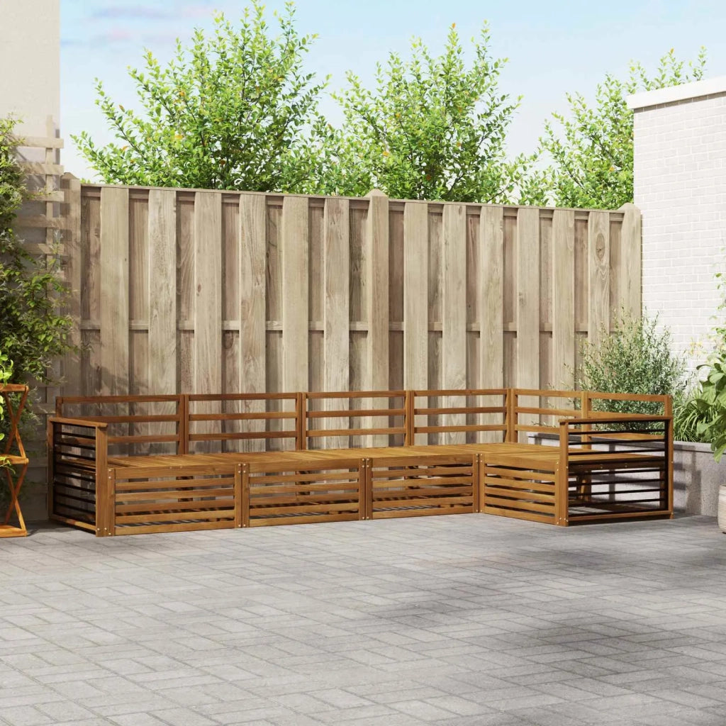 Set di divani da esterno 5 pcs Naturale