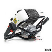 Mototrivella a benzina, motore 3 CV di 2.2kW e 63,3 ccm, Trivella a scoppio compatibile con coclee ø 100–300 mm