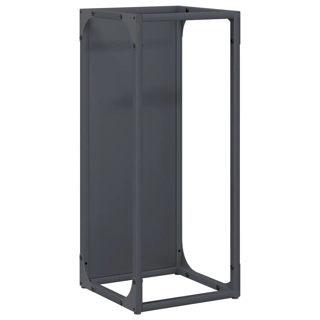 Rastrelliera per Legna da Ardere Antracite 25x25x60 cm 864261