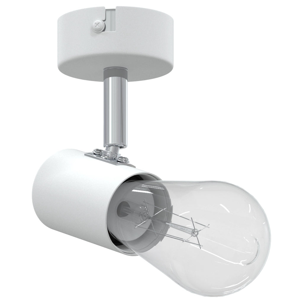 Lampada da Soffitto 1 Via Regolabile Bianca E27