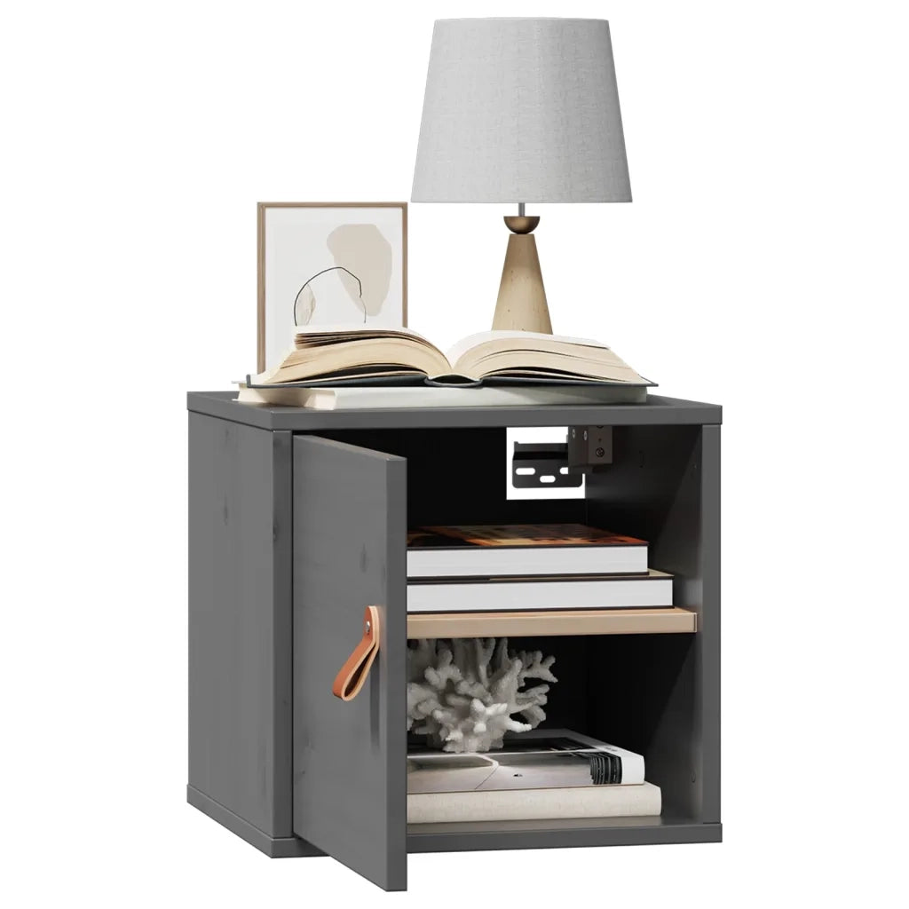Pensile Grigio 31,5x30x30 cm in Legno Massello di Pino cod mxl 32852