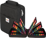 Etui XXL con 270 cassette per pennarelli, matita acquerello, matite e pennarelli gel (nero)
