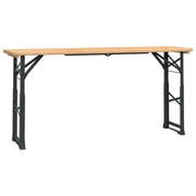 Tavolino da Giardino | Tavolo Pieghevole Birreria 170x50x75/105cm Legno Massello Abete