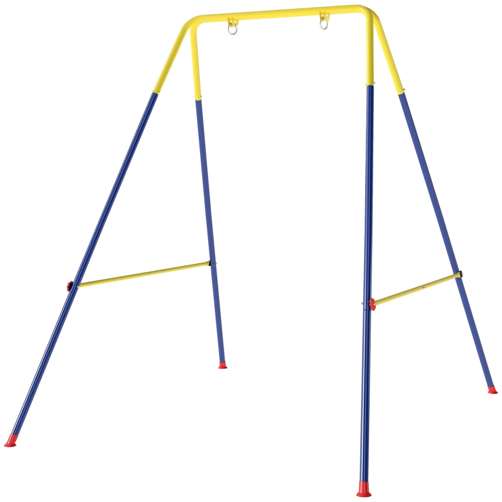 Altalena da Giardino ¨C zephmum ¨C Acciaio, Giallo e Blu, 128x155x157 cm