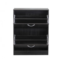 Scarpiera Sally 60x24x80 h cm in Legno Grigio Scuro