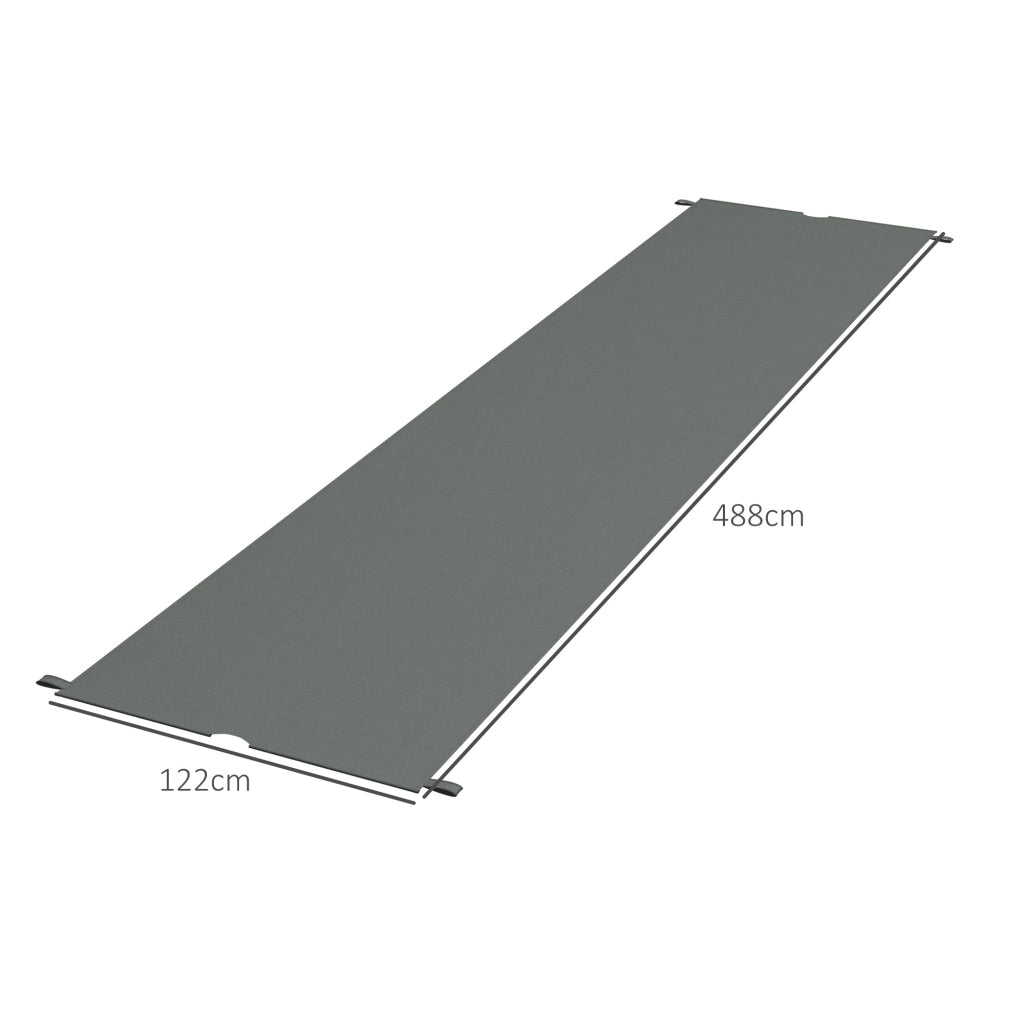 Telo Copertura Pergola UV 3x3m ¨C zephmum ¨C Grigio Scuro
