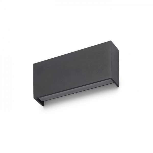 Lampada applique TORINO da parete nero  230V LED 2x5W IP54  3000K