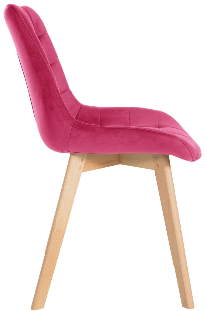 Sedia Brook Velvet rosso