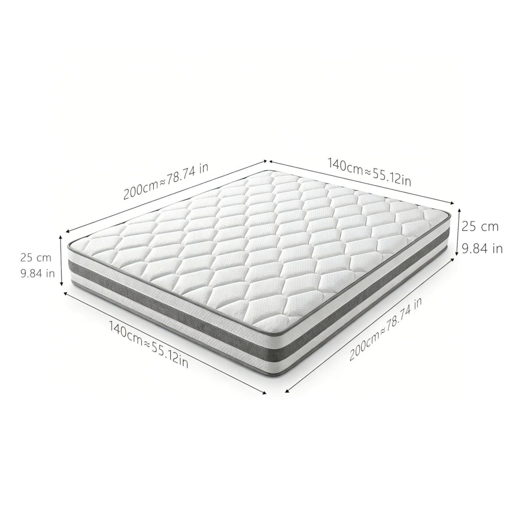 Materasso a molle insacchettate con schiuma, altezza 25 cm