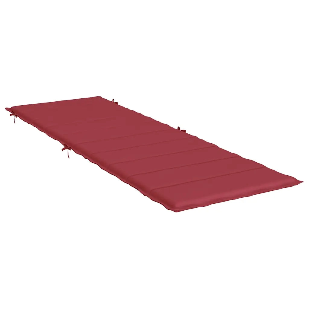 Cuscino per Lettino Rosso Vino 186x58x4 cm in Tessuto Oxford 314167