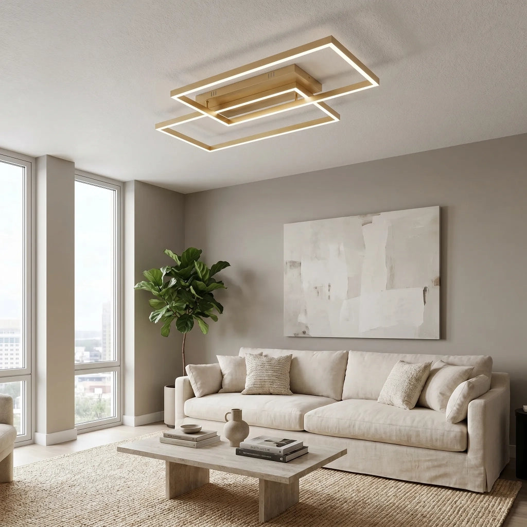 Lampada Da Soffitto Led Swe060-c Brush Gold