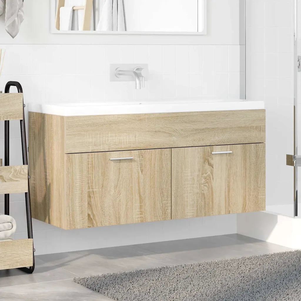 Armadio sottolavello con porta Rovere Sonoma Legno multistrato