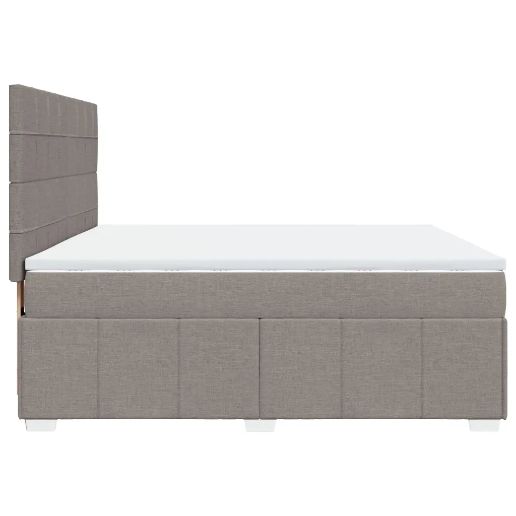Giroletto a Molle con Materasso Tortora 180x200 cm in Tessuto 3291751