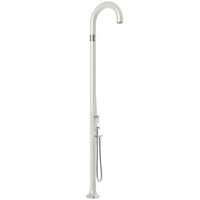 Doccia Tradizionale In Polietilene Funny Yin Top Line Con Doccetta E Miscelatore Colore Perla Bianca Cv-T145-Tl/9400