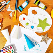 Kit di polistirolo in forma di pallina 24 pezzi - Materiale per bambini - Bianco - 4,8 x 10,7 cm - Attività creative - Artigianato