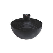 SFERA IN GOMMA CON NOTTOLINO IN OTTONE INCORPORATO- Diam. Est. mm. 69,5 - CONF- FAIDF- pezzi 1