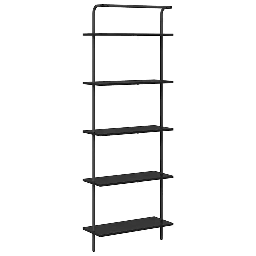 Libreria Rovere Nero 60 x 24 x 168 cm Legno multistrato 879965