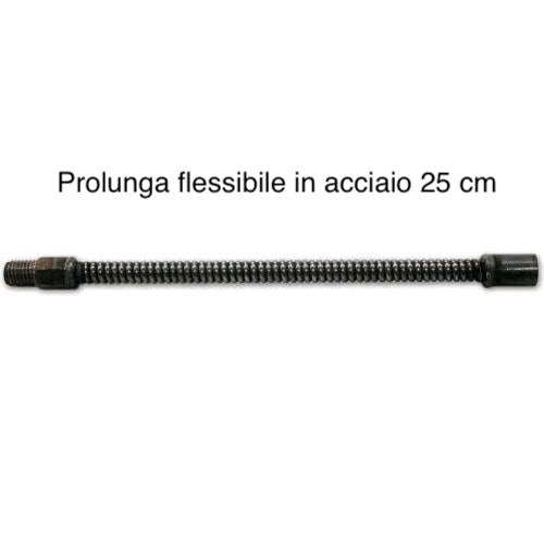Kit Spazzacamino Pulizia Canne Fumarie 10 Metri con Scovolo in Acciaio Ø20 cm  con Guanti in OMAGGIO