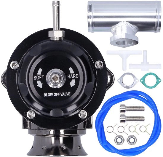 Valvola di scarico universale - 2,5 pollici - Flangia in alluminio - Adatto per TYPE-S e TYPE-RS