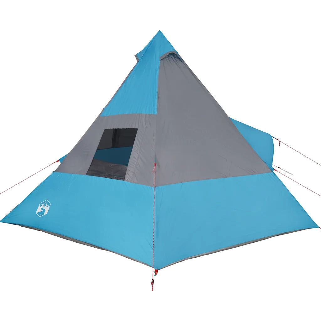 Tenda da Campeggio Tipi per 7 Persone Blu Impermeabile 94428