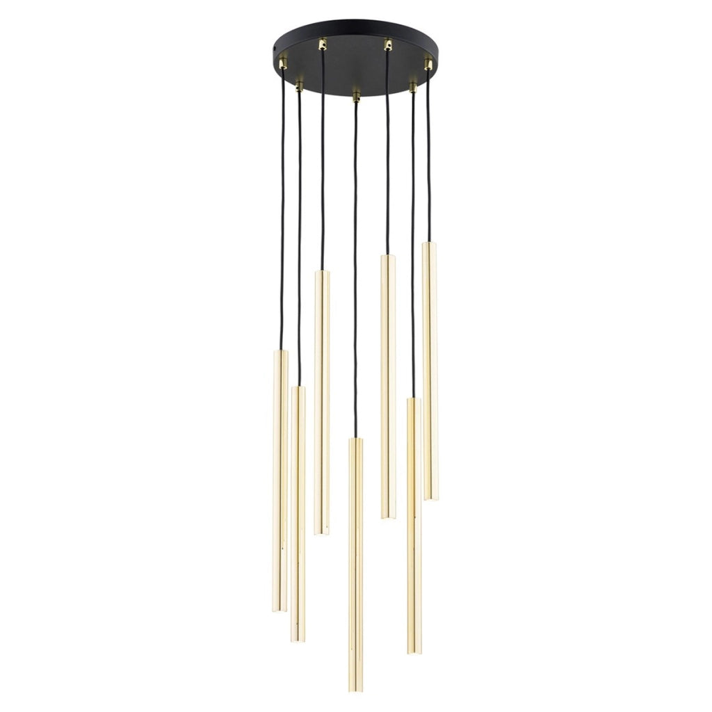 Lampada a sospensione Selter oro e nero
