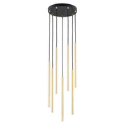 Lampada a sospensione Selter oro e nero