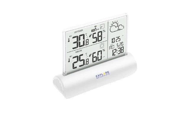 Stazione meteo EXPLORE SCIENTIFIC schermo LCD WSH4501 BIANCO