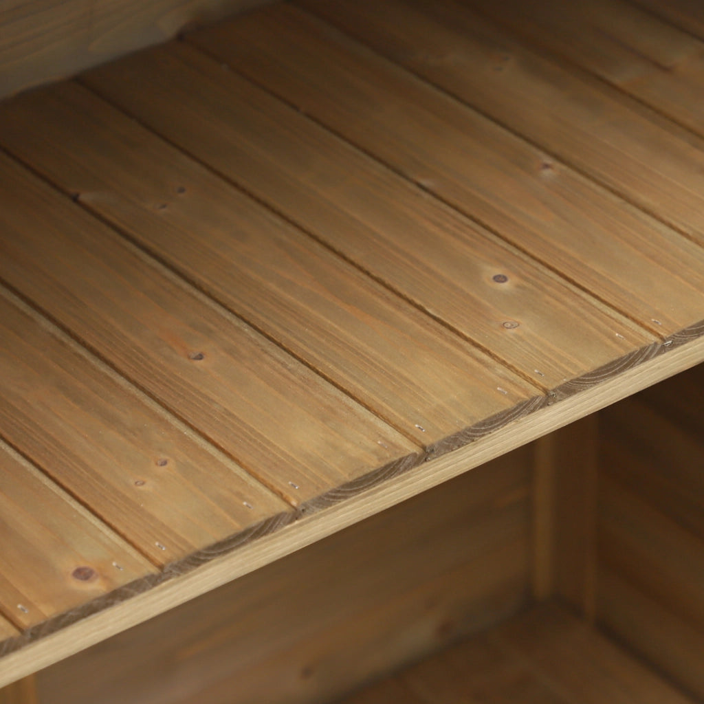 Casetta da Giardino in Legno di Abete ¨C zephmum ¨C Grigio 87x46.5x96.5 cm