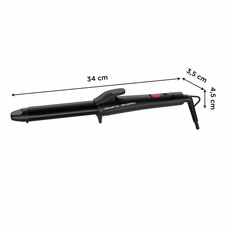 Rowenta X KARL LAGERFELD CF321L Ferro per ricci Caldo Nero, Rosso 47 W 1,8 m