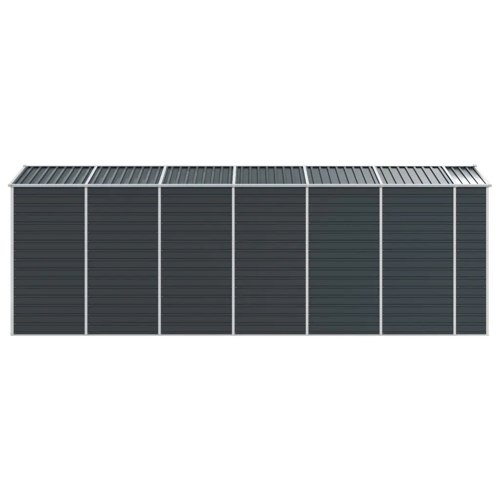 Capanno da Giardino Antracite 191x555x198cm in Acciaio Zincato 3188258