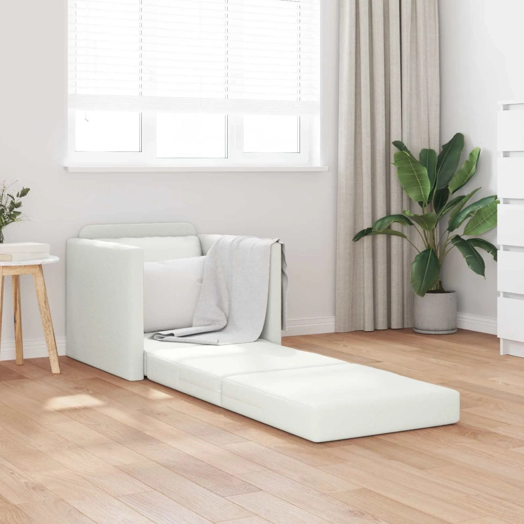 Divano letto 60cm Bianco Pelle Artificiale 4106636