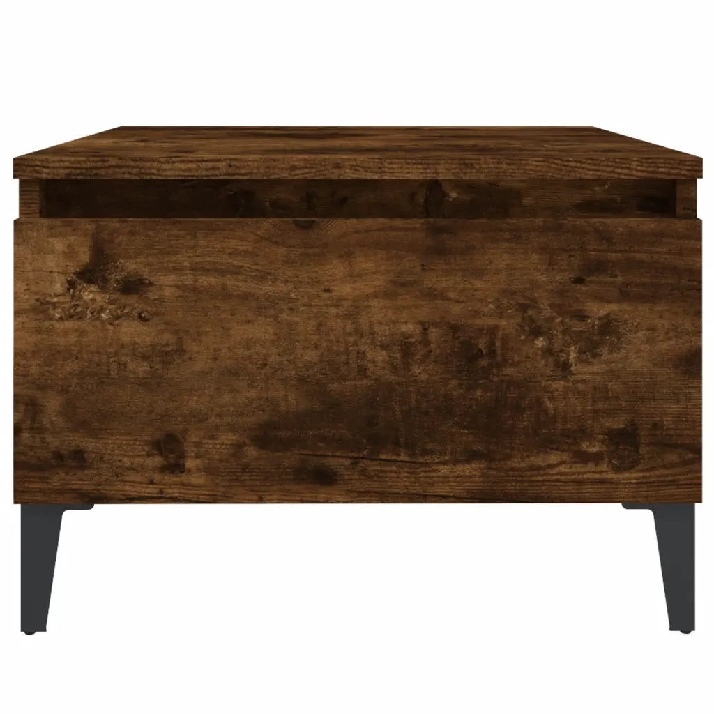 Tavolino da Salotto-Tavolino da soggiorno-Tavolo Rovere Fumo 50x46x35cm in Legno Multistrato 411911