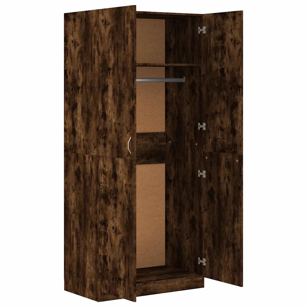 Armadio Rovere Fumo 90x52x200 cm in Legno Multistrato CFW8415727