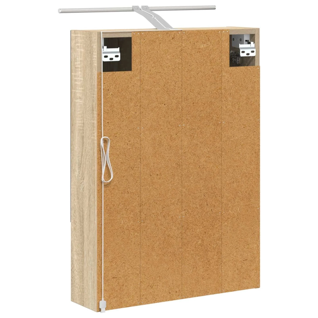 Mobiletto per specchio da bagno Rovere Sonoma 50 x 14,5 x 70 cm