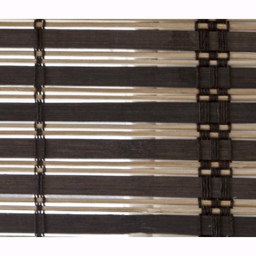 Tapparella in Listelli di Bambù 100x160H cm Midollino Marrone Scuro con carrucola Marisa