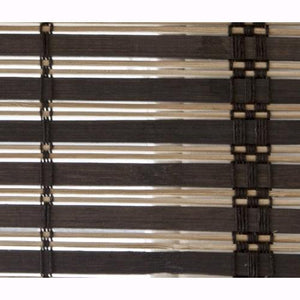 Tapparella in Listelli di Bambù 100x160H cm Midollino Marrone Scuro con carrucola Marisa