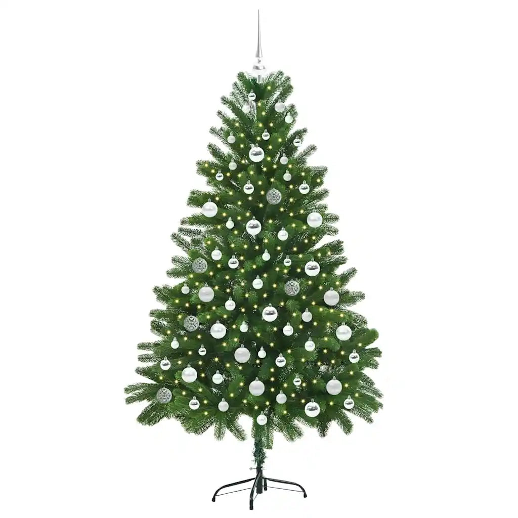 Albero di Natale con 300 LED con supporto Verde 180 cm PE 3396336