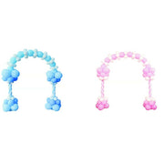 Trade Shop - Arco Di Palloncini Feste Compleanni Decorativa Arco Rosa Azzurro 100pz 2.3x2.5m -