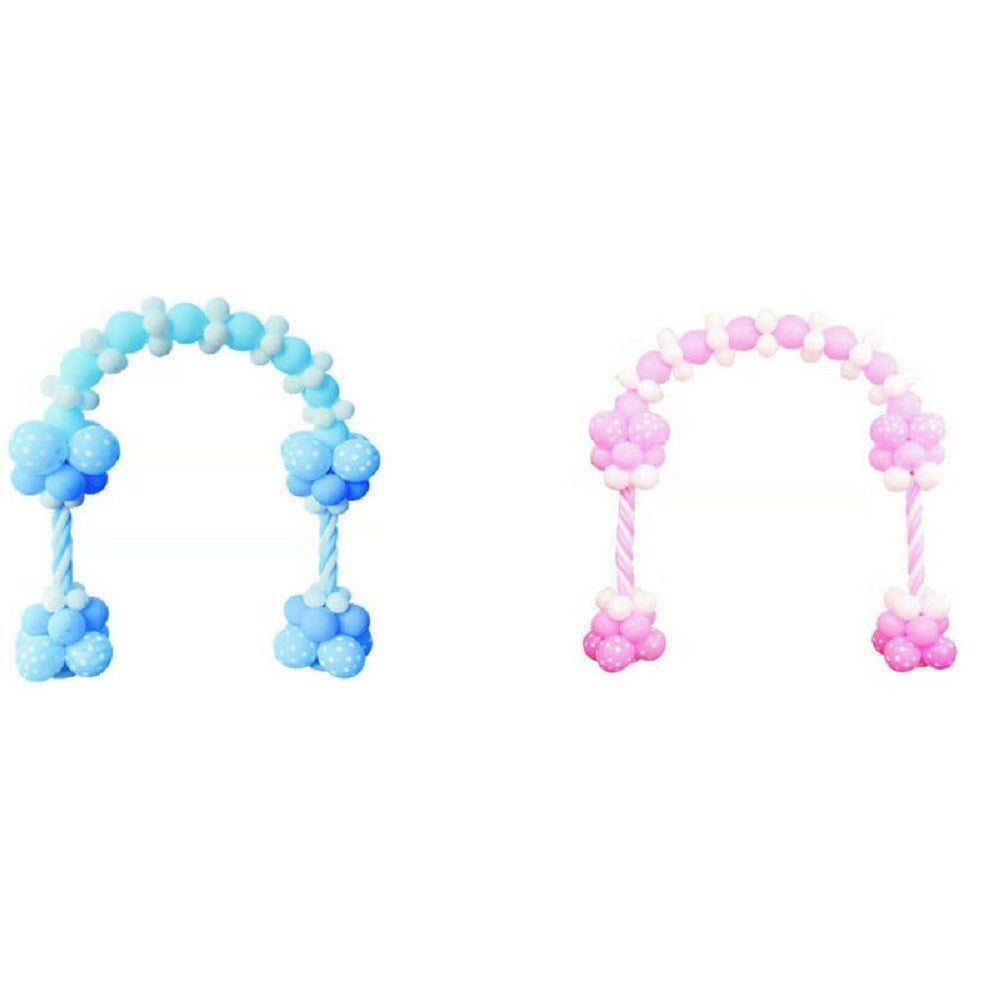 Trade Shop - Arco Di Palloncini Feste Compleanni Decorativa Arco Rosa Azzurro 100pz 2.3x2.5m -