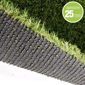 Erba Prato Sintetico Artificiale 25 mm Bernabeu 2x20 mt Tappeto Manto Erboso