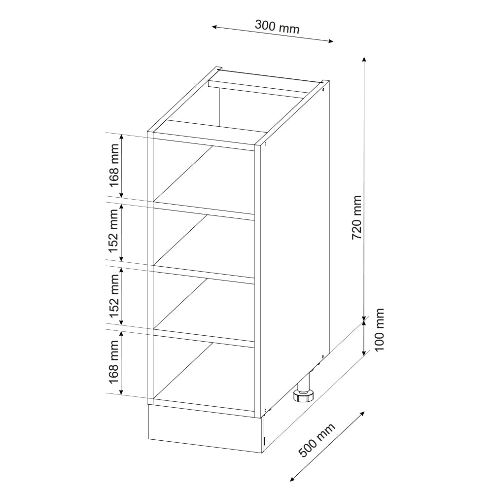 Scaffale da cucina Fame-Line Antracite/Antracite 30 cm, PL Antracite Vicco