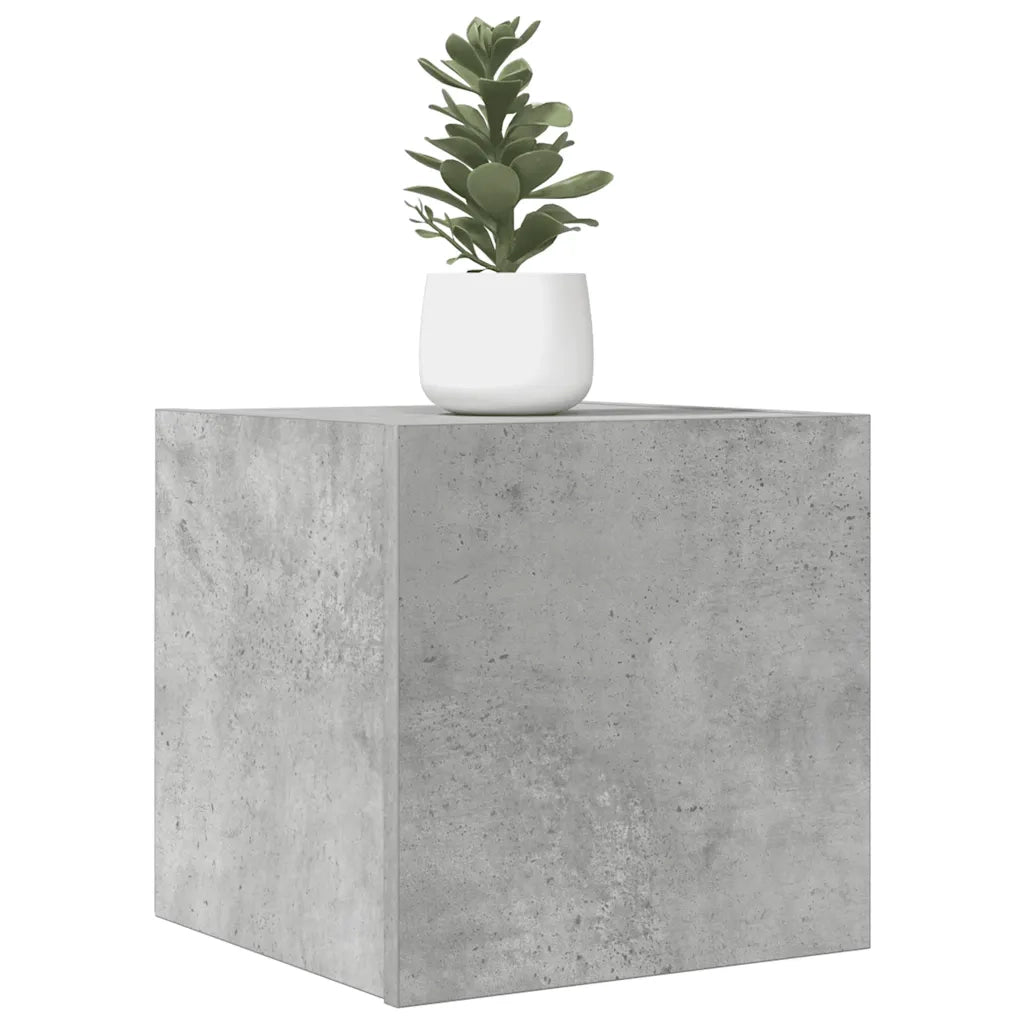 Mobili Porta TV a Parete 2pz Grigio Cemento 30,5x30x30 cm 804494