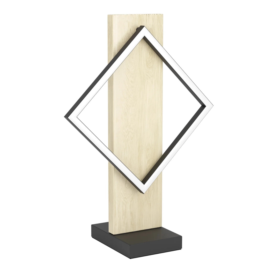 Lampada Scrivania Rustico Country Boyal Metallo Marrone Led 13W Ip20