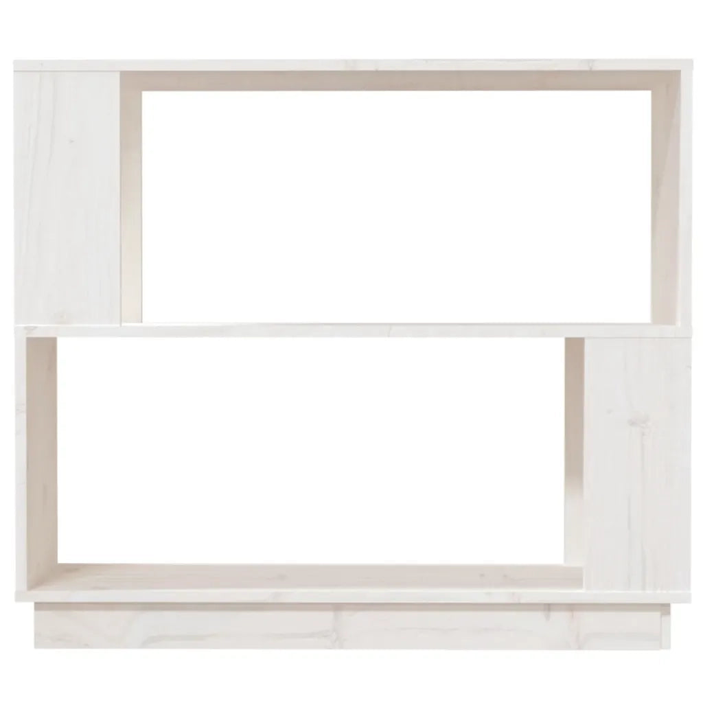 Libreria/Divisorio Bianco 80x25x70 cm in Legno Massello di Pino cod mxl 16802